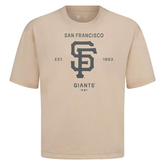 MLB San Francisco Giants Levelwear Crossway Oversized Luxe Signature Knit T-Shirt