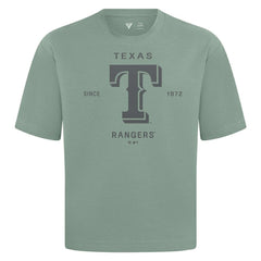 MLB Texas Rangers Levelwear Crossway Oversized Luxe Signature Knit T-Shirt