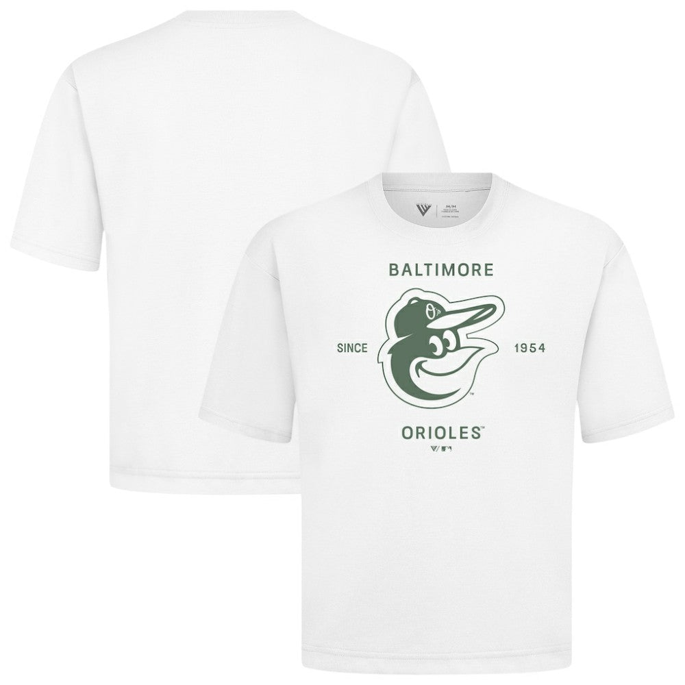 MLB Baltimore Orioles Levelwear Crossway Oversized Luxe Signature Knit T-Shirt