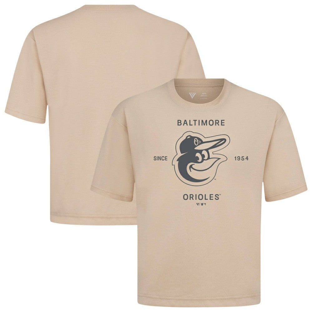 MLB Baltimore Orioles Levelwear Crossway Oversized Luxe Signature Knit T-Shirt
