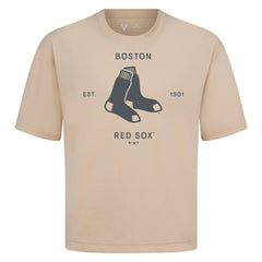 MLB Boston Red Sox Levelwear Crossway Oversized Luxe Signature Knit T-Shirt