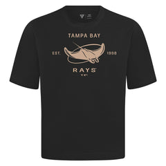 MLB Tampa Bay Rays Levelwear Crossway Oversized Luxe Signature Knit T-Shirt
