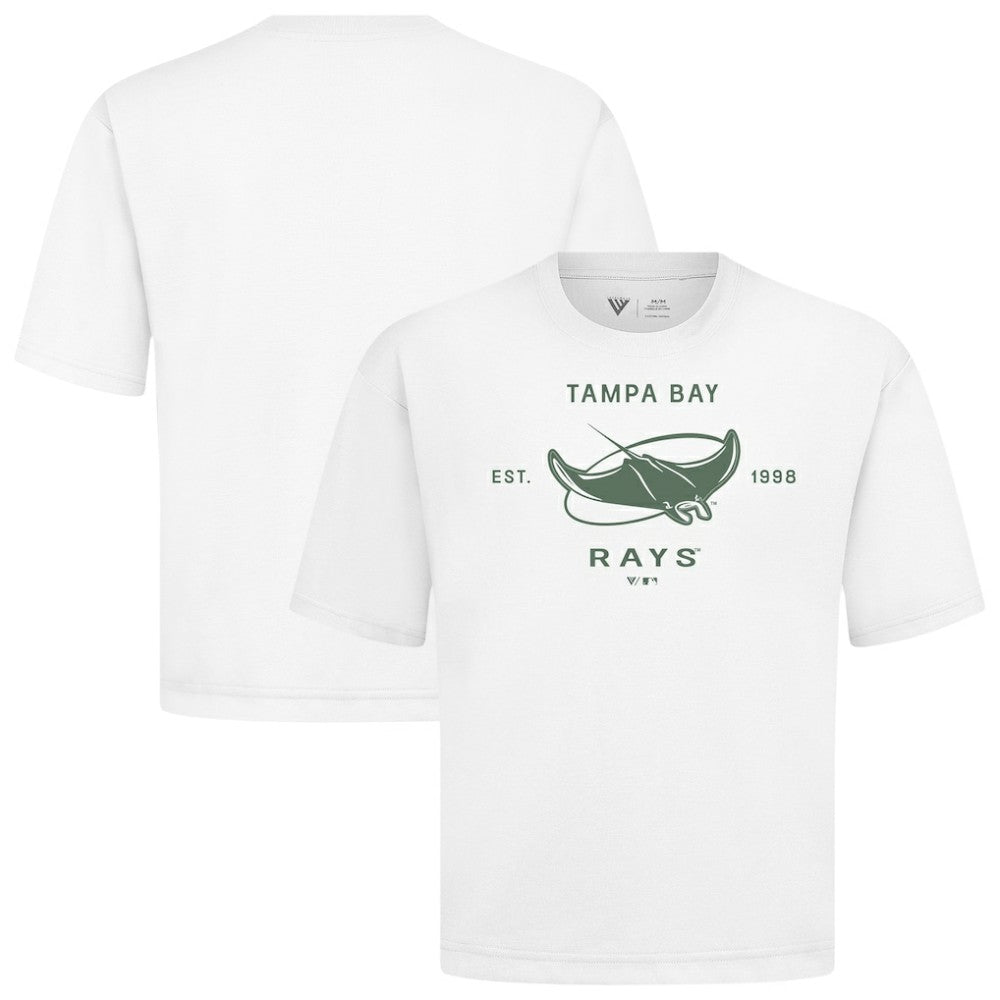 MLB Tampa Bay Rays Levelwear Crossway Oversized Luxe Signature Knit T-Shirt