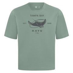 MLB Tampa Bay Rays Levelwear Crossway Oversized Luxe Signature Knit T-Shirt