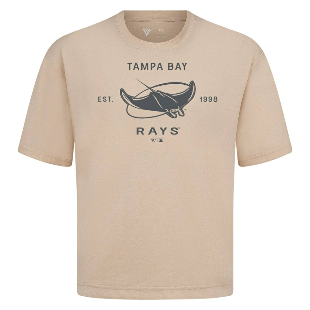 MLB Tampa Bay Rays Levelwear Crossway Oversized Luxe Signature Knit T-Shirt
