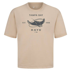 MLB Tampa Bay Rays Levelwear Crossway Oversized Luxe Signature Knit T-Shirt