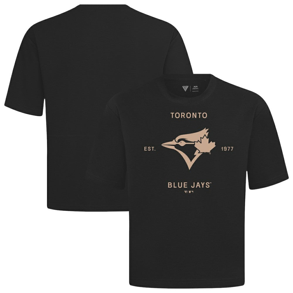 MLB Toronto Blue Jays Levelwear Crossway Oversized Luxe Signature Knit T-Shirt