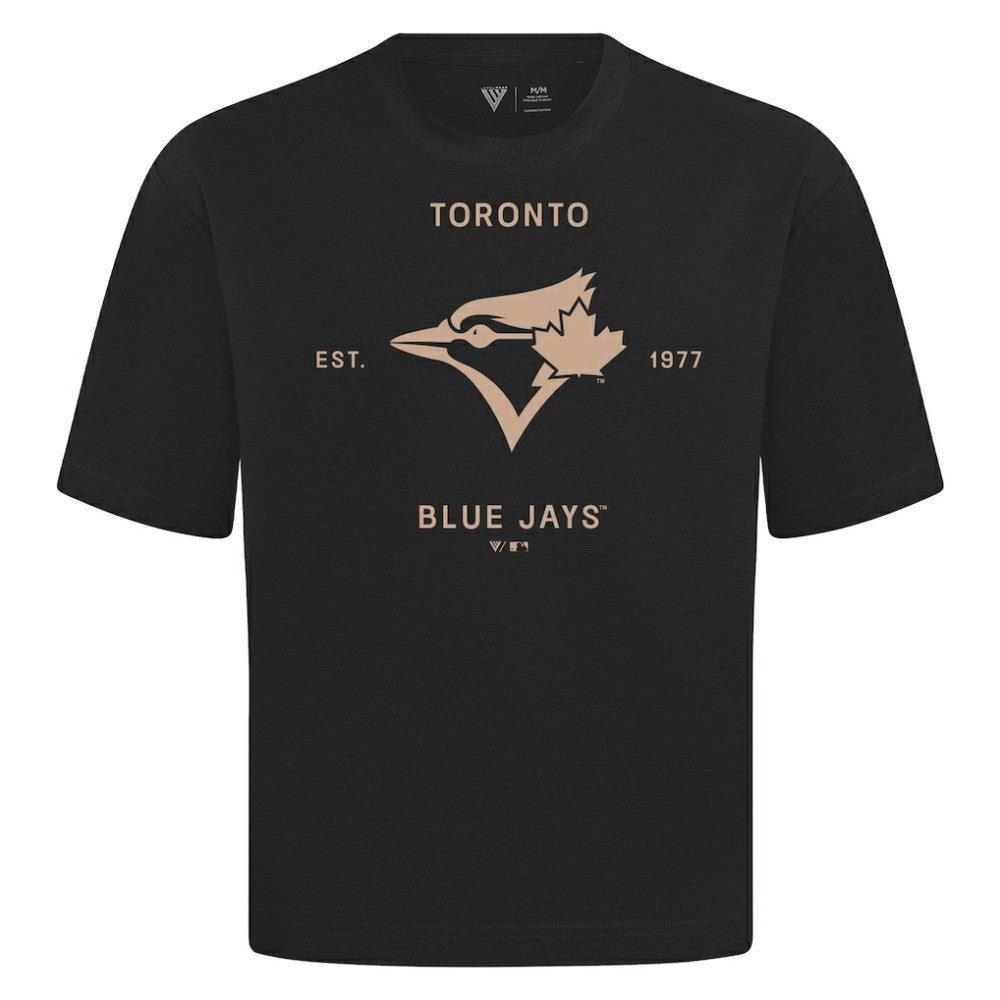 MLB Toronto Blue Jays Levelwear Crossway Oversized Luxe Signature Knit T-Shirt