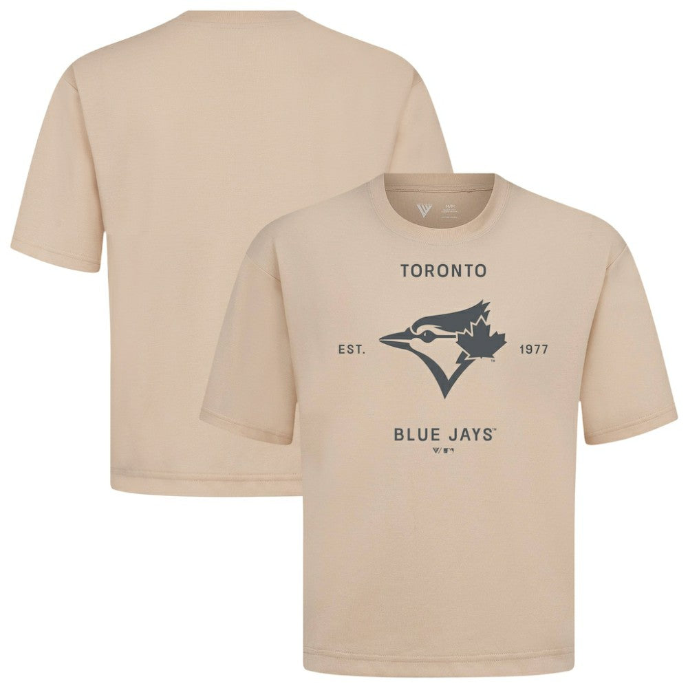 MLB Toronto Blue Jays Levelwear Crossway Oversized Luxe Signature Knit T-Shirt