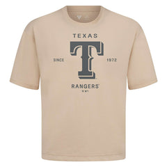 MLB Texas Rangers Levelwear Crossway Oversized Luxe Signature Knit T-Shirt