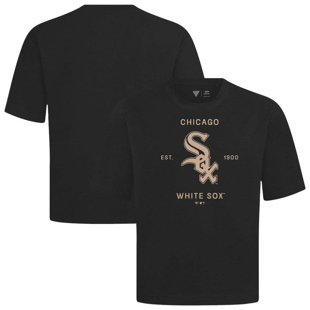 MLB Chicago White Sox Levelwear Crossway Oversized Luxe Signature Knit T-Shirt