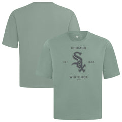 MLB Chicago White Sox Levelwear Crossway Oversized Luxe Signature Knit T-Shirt