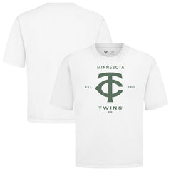 MLB Minnesota Twins Levelwear Crossway Oversized Luxe Signature Knit T-Shirt