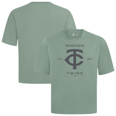 MLB Minnesota Twins Levelwear Crossway Oversized Luxe Signature Knit T-Shirt