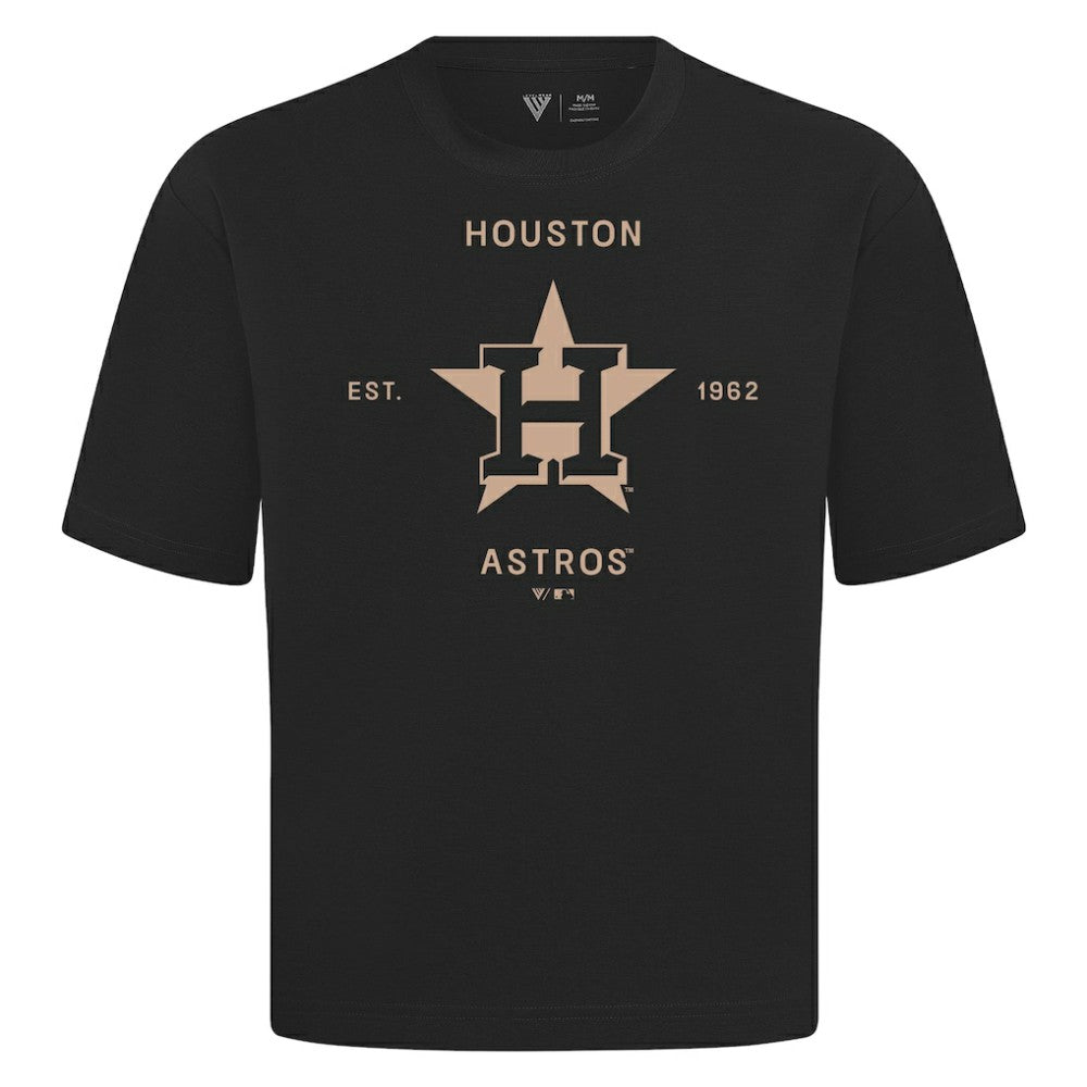 MLB Houston Astros Levelwear Crossway Oversized Luxe Signature Knit T-Shirt