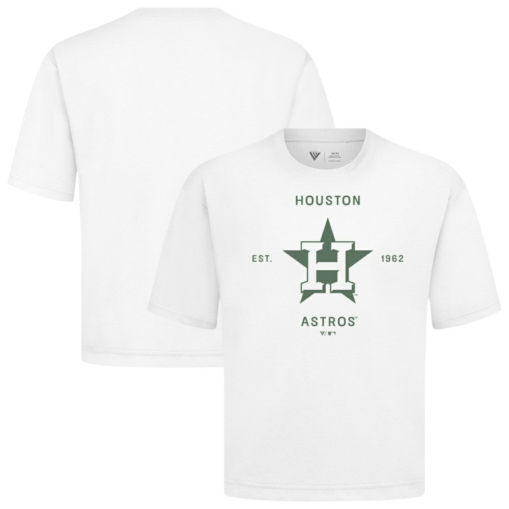 MLB Houston Astros Levelwear Crossway Oversized Luxe Signature Knit T-Shirt