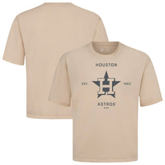 MLB Houston Astros Levelwear Crossway Oversized Luxe Signature Knit T-Shirt