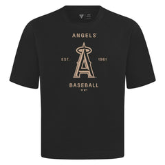 MLB Los Angeles Angels Levelwear Crossway Oversized Luxe Signature Knit T-Shirt