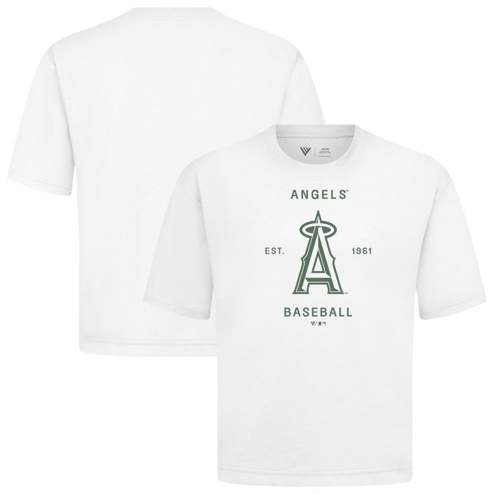 MLB Los Angeles Angels Levelwear Crossway Oversized Luxe Signature Knit T-Shirt