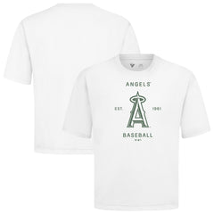 MLB Los Angeles Angels Levelwear Crossway Oversized Luxe Signature Knit T-Shirt