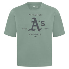 MLB Athletics Levelwear Crossway Oversized Luxe Signature Knit T-Shirt