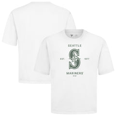 MLB Seattle Mariners Levelwear Crossway Oversized Luxe Signature Knit T-Shirt