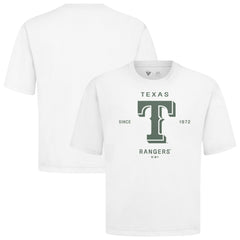 MLB Texas Rangers Levelwear Crossway Oversized Luxe Signature Knit T-Shirt