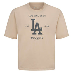 MLB Los Angeles Dodgers Levelwear Crossway Oversized Luxe Signature Knit T-Shirt