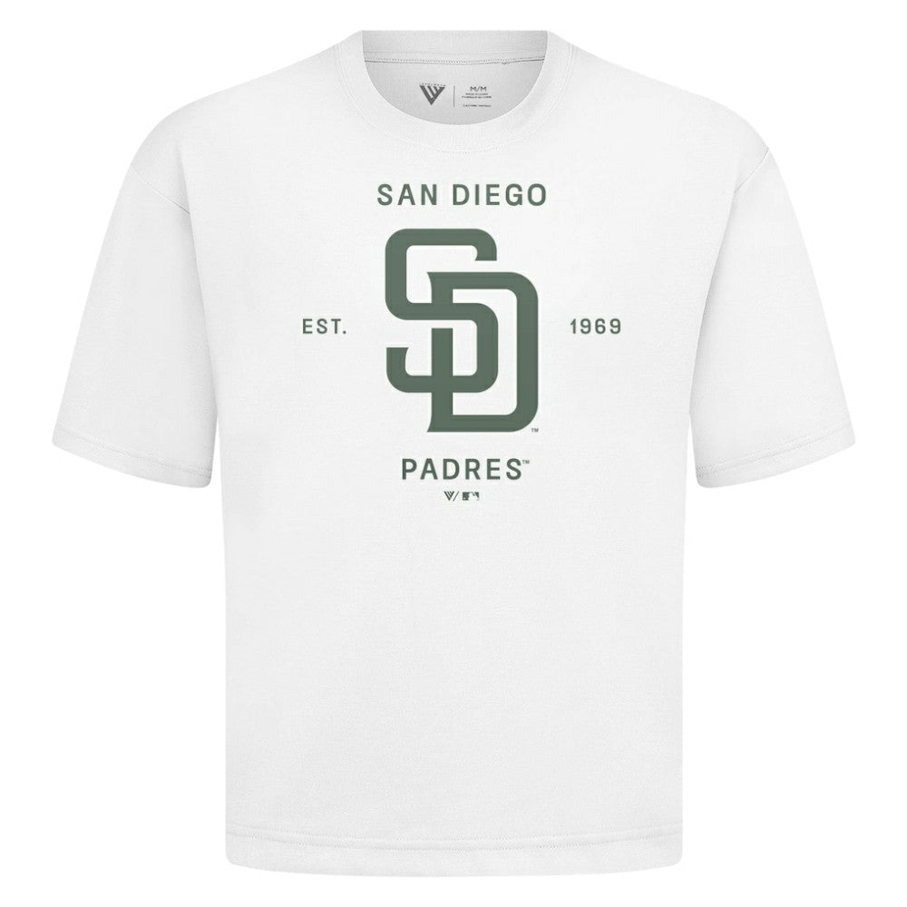 MLB San Diego Padres Levelwear Crossway Oversized Luxe Signature Knit T-Shirt