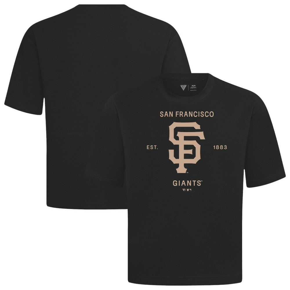 MLB San Francisco Giants Levelwear Crossway Oversized Luxe Signature Knit T-Shirt