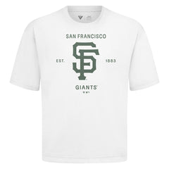 MLB San Francisco Giants Levelwear Crossway Oversized Luxe Signature Knit T-Shirt