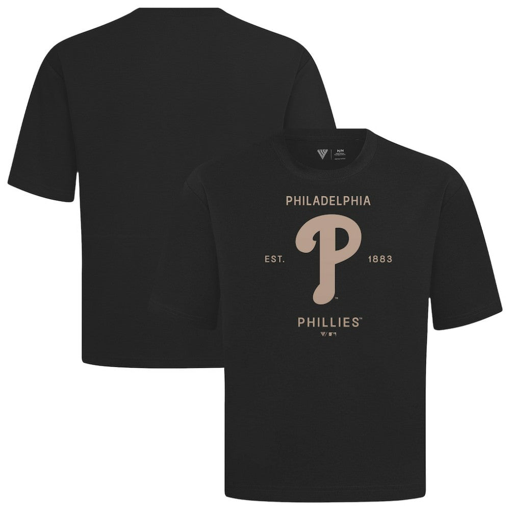 MLB Philadelphia Phillies Levelwear Crossway Oversized Luxe Signature Knit T-Shirt