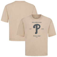 MLB Philadelphia Phillies Levelwear Crossway Oversized Luxe Signature Knit T-Shirt