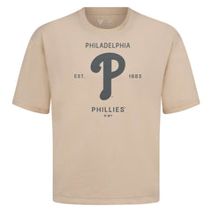 MLB Philadelphia Phillies Levelwear Crossway Oversized Luxe Signature Knit T-Shirt