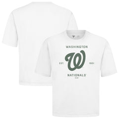 MLB Washington Nationals Levelwear Crossway Oversized Luxe Signature Knit T-Shirt