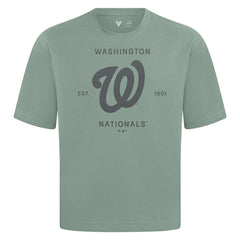 MLB Washington Nationals Levelwear Crossway Oversized Luxe Signature Knit T-Shirt