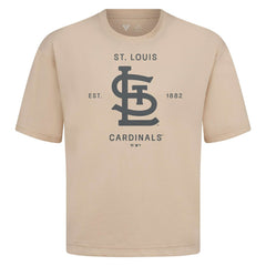MLB St. Louis Cardinals Levelwear Crossway Oversized Luxe Signature Knit T-Shirt