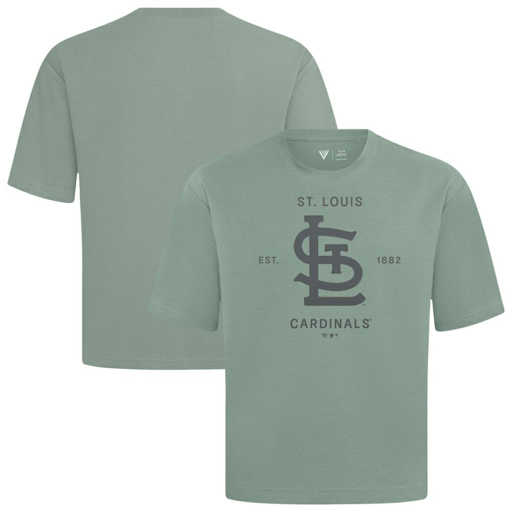 MLB St. Louis Cardinals Levelwear Crossway Oversized Luxe Signature Knit T-Shirt