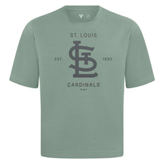 MLB St. Louis Cardinals Levelwear Crossway Oversized Luxe Signature Knit T-Shirt