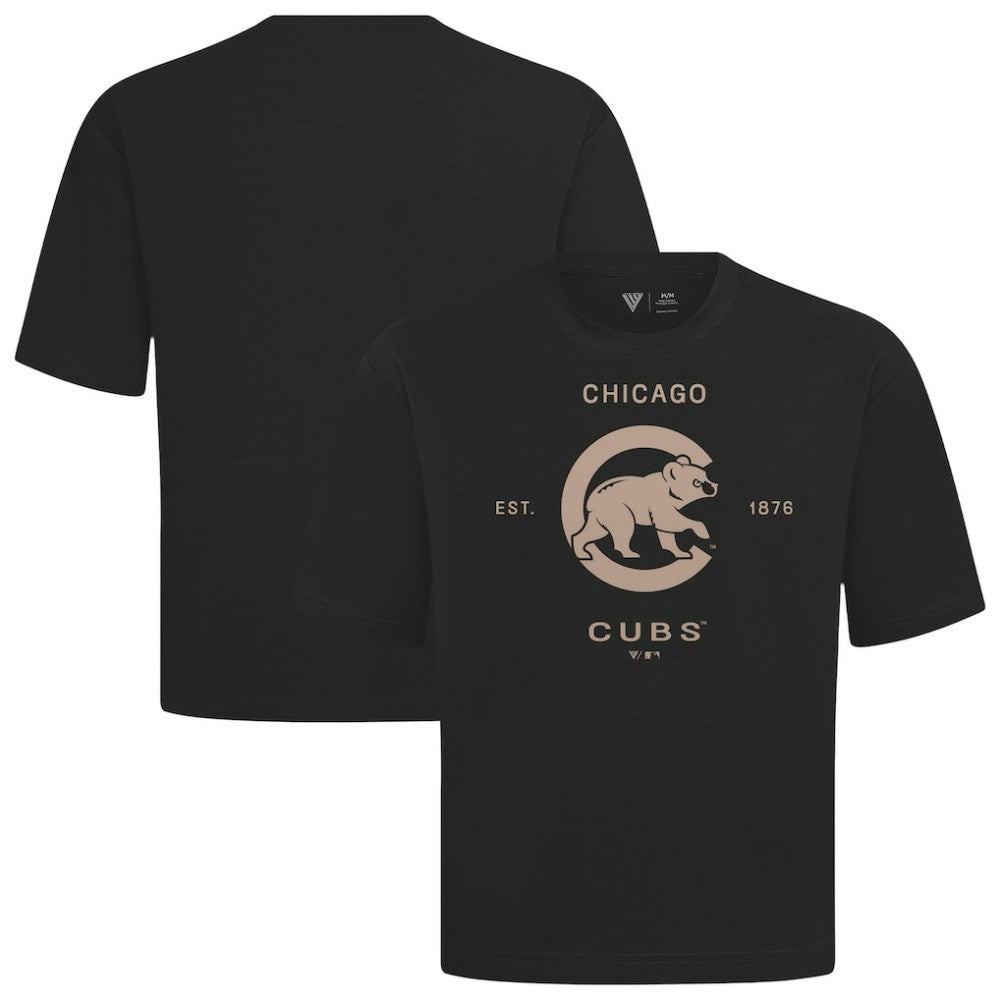 MLB Chicago Cubs Levelwear Crossway Oversized Luxe Signature Knit T-Shirt