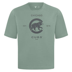 MLB Chicago Cubs Levelwear Crossway Oversized Luxe Signature Knit T-Shirt