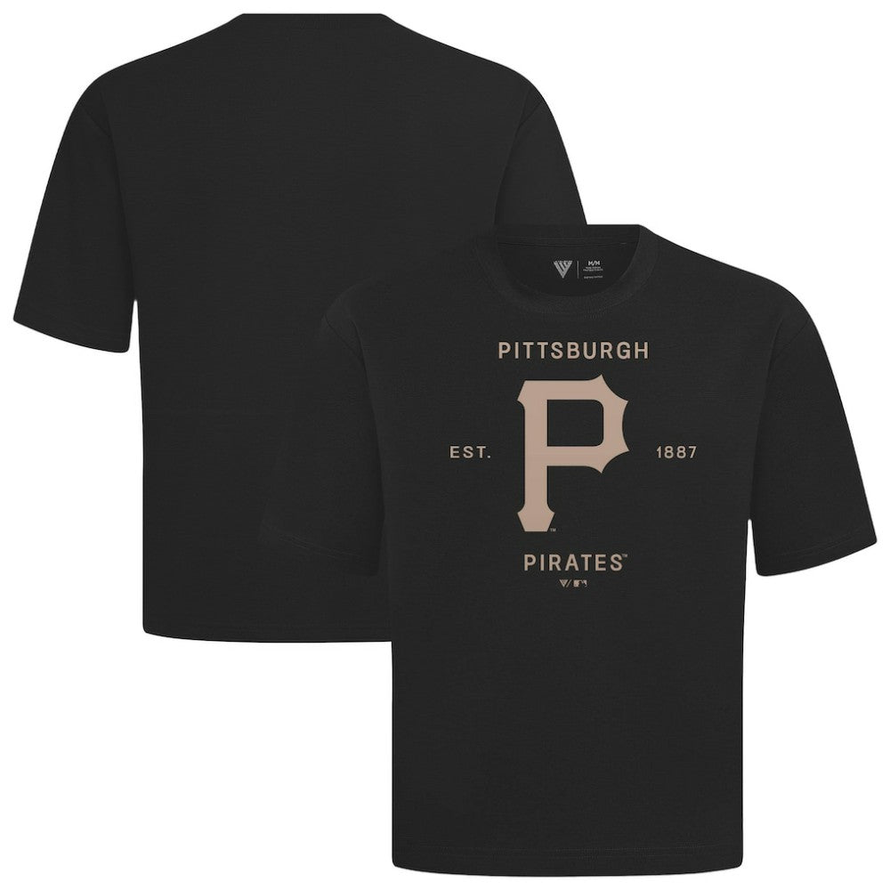 MLB Pittsburgh Pirates Levelwear Crossway Oversized Luxe Signature Knit T-Shirt