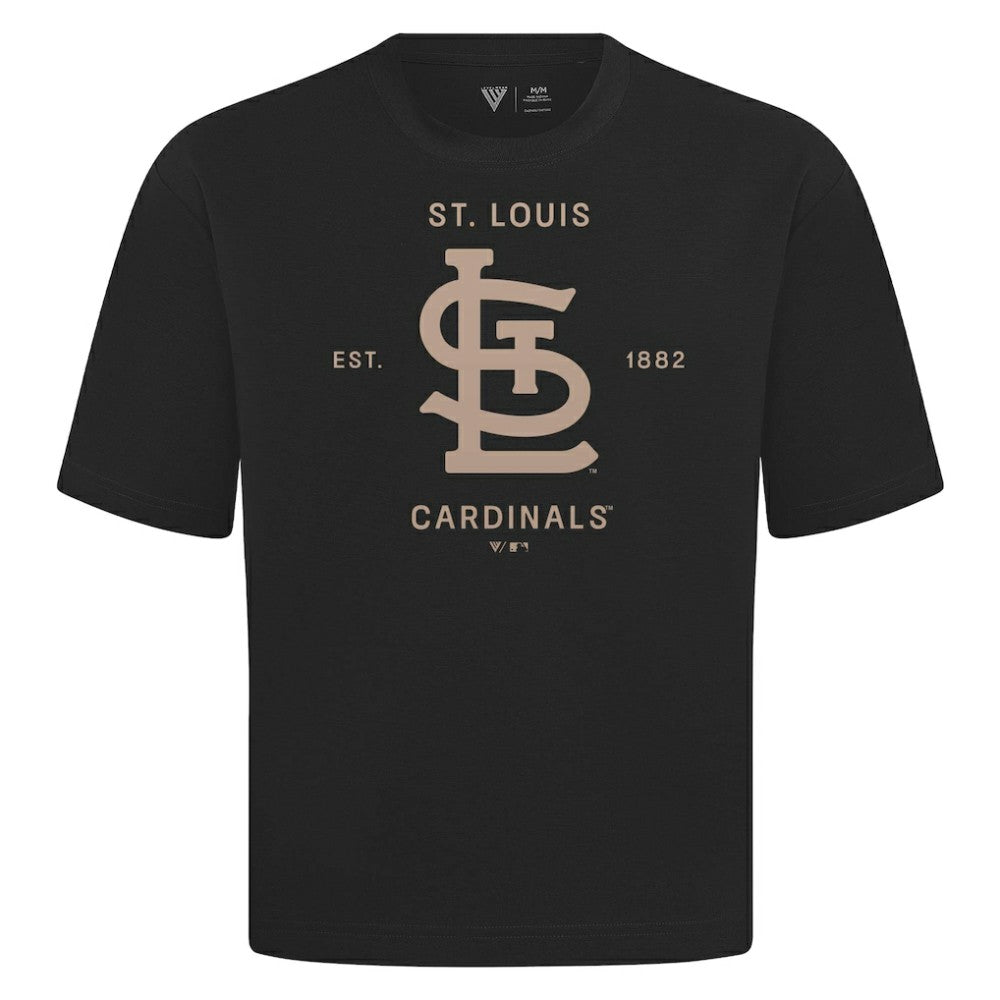 MLB St. Louis Cardinals Levelwear Crossway Oversized Luxe Signature Knit T-Shirt