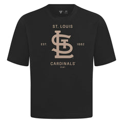MLB St. Louis Cardinals Levelwear Crossway Oversized Luxe Signature Knit T-Shirt