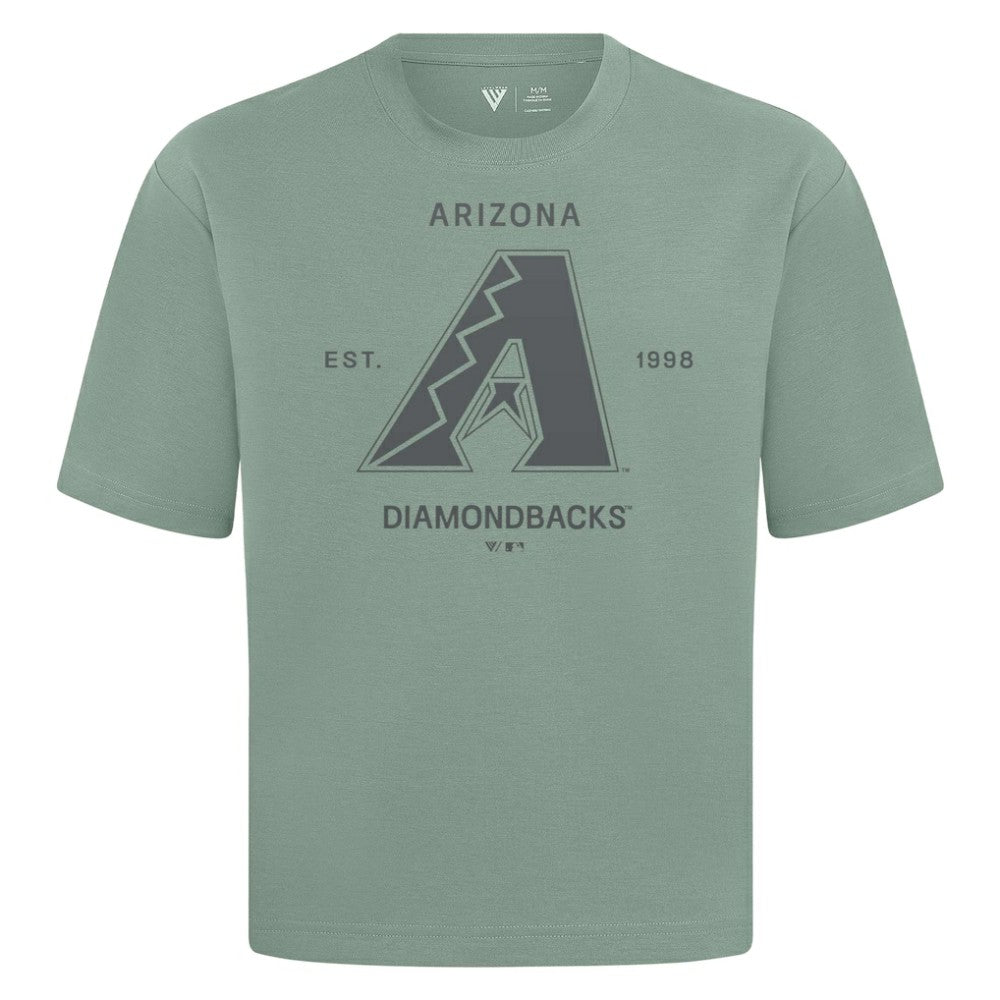 MLB Arizona Diamondbacks Levelwear Crossway Oversized Luxe Signature Knit T-Shirt