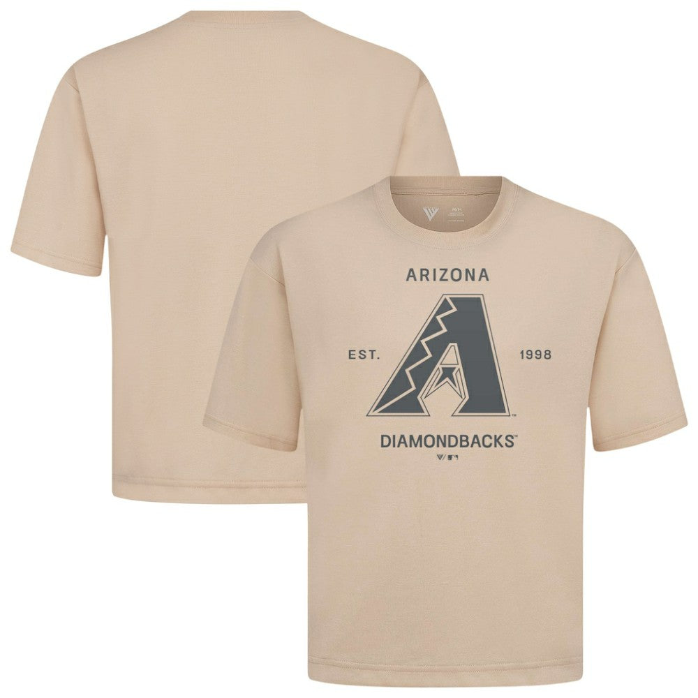 MLB Arizona Diamondbacks Levelwear Crossway Oversized Luxe Signature Knit T-Shirt