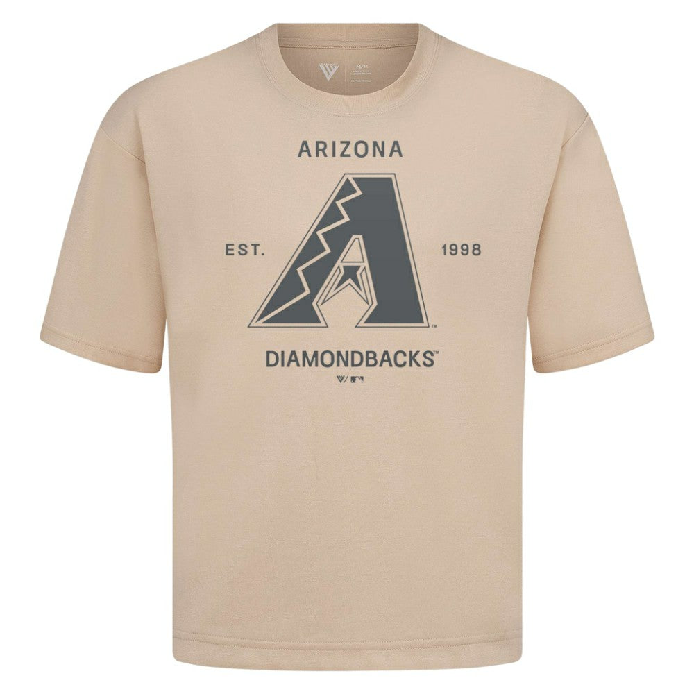 MLB Arizona Diamondbacks Levelwear Crossway Oversized Luxe Signature Knit T-Shirt