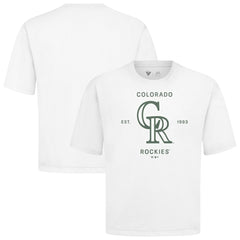 MLB Colorado Rockies Levelwear Crossway Oversized Luxe Signature Knit T-Shirt
