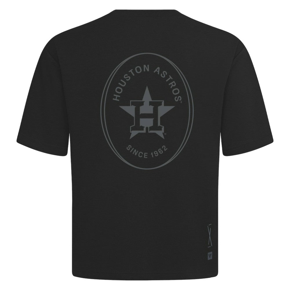 MLB Houston Astros Levelwear Signet Oversized Luxe Signature Knit T-Shirt