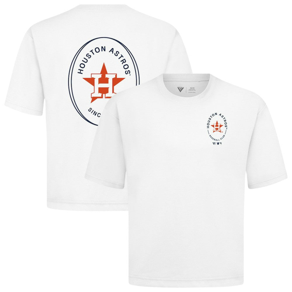 MLB Houston Astros Levelwear Signet Oversized Luxe Signature Knit T-Shirt